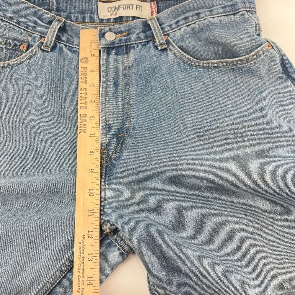 Vtg Levis 560 Comfort Fit Jeans *FITS 34x33 Blue Baggy Tapered Loose Y2K 2005